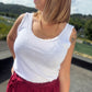 Top Virginia blanc