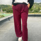 Pantalon Yolène Bordeaux