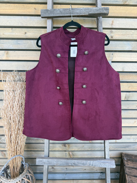 Gilet Electra aubergine