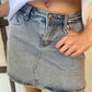 Jupe short Inès gris
