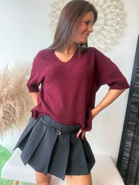 Pull Alba bordeaux