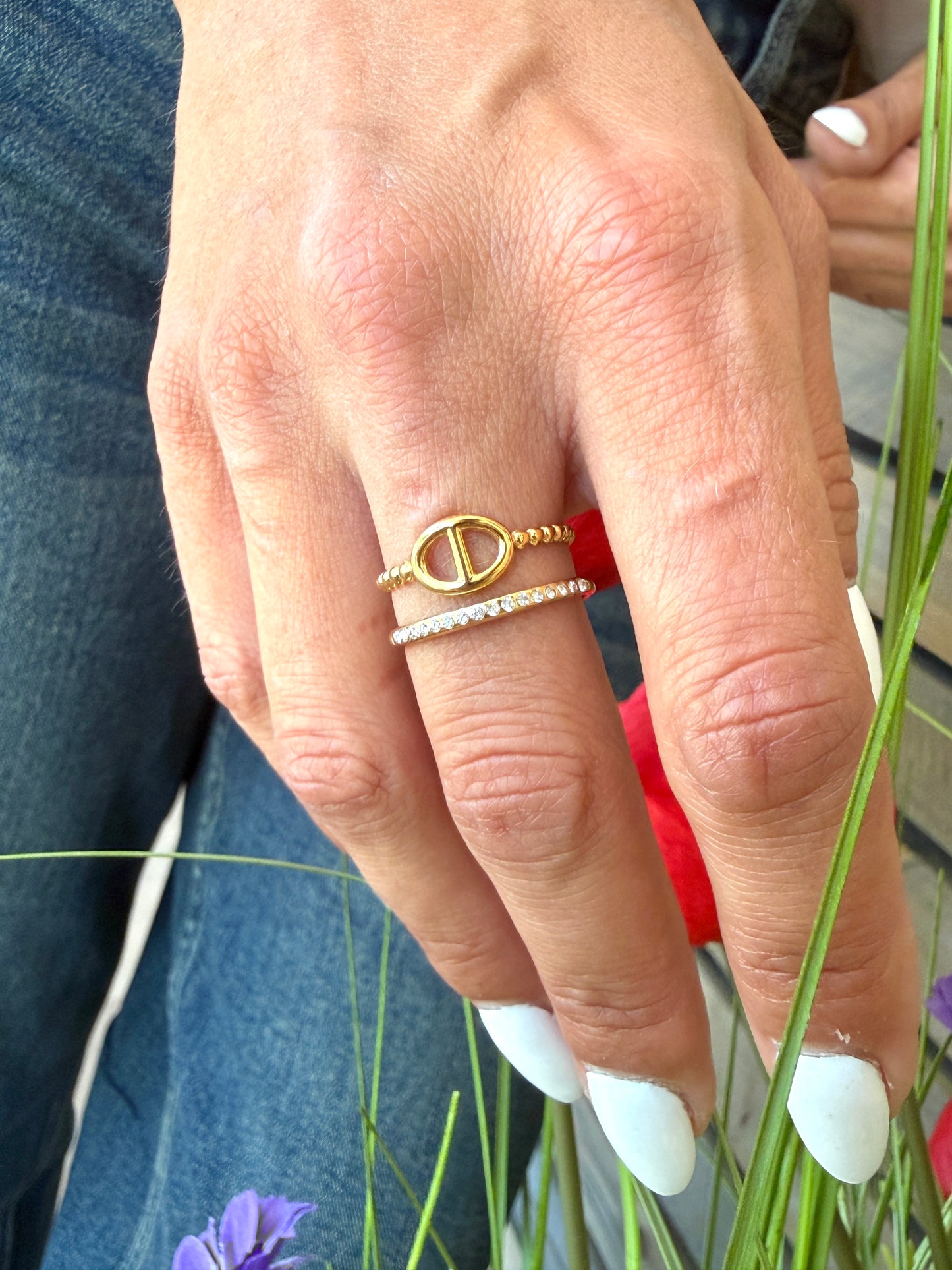 Bague Cléo doré