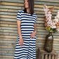 Robe Marie bleu marine