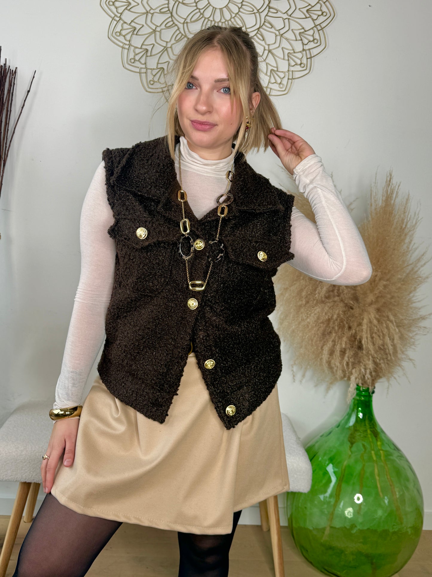 Veste Maylis chocolat