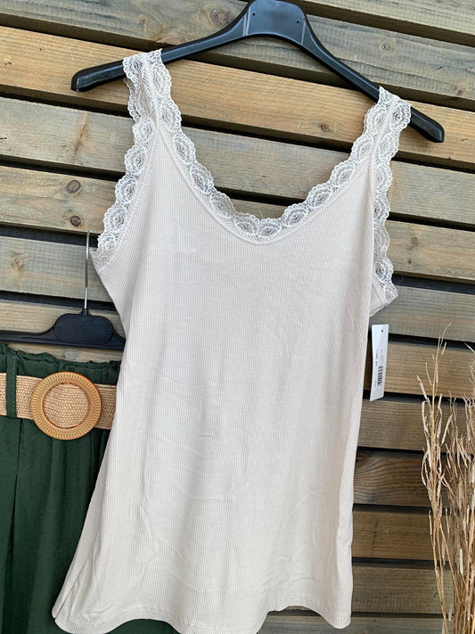 Top Valéria beige