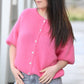 Gilet Cosy rose bonbon
