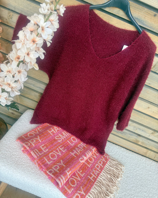 Pull Aya bordeaux