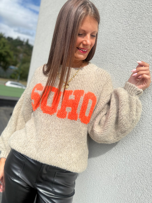 Pull Soho taupe
