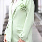 Blazer Flora vert pistache