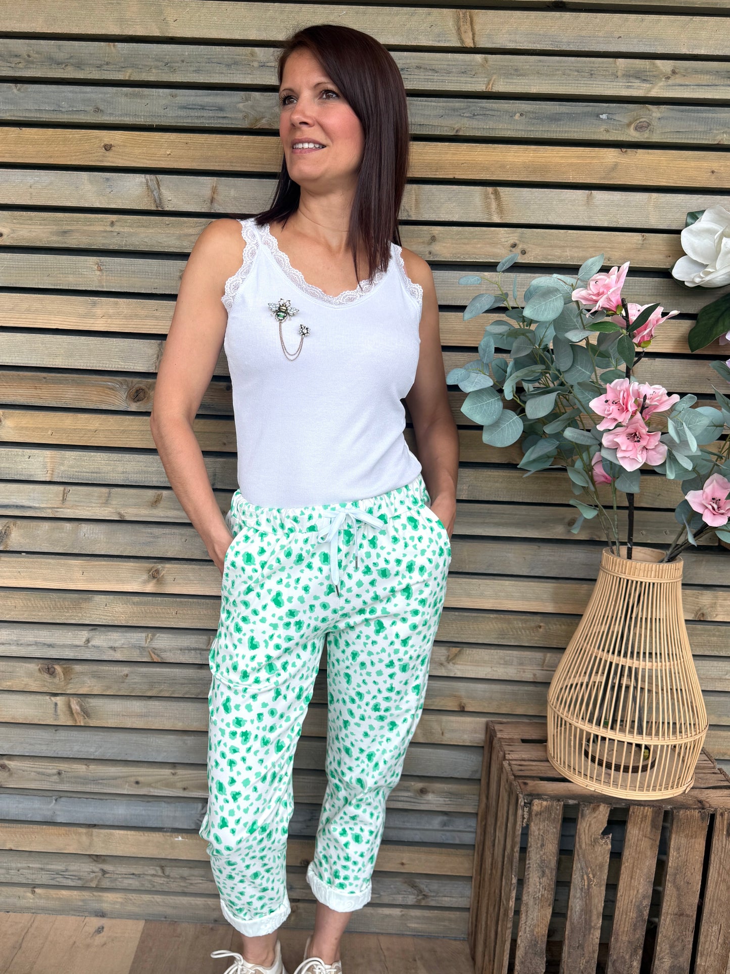 Pantalon Dimi vert