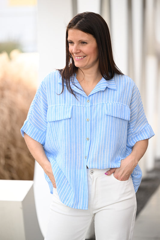 Chemisier Grace bleu