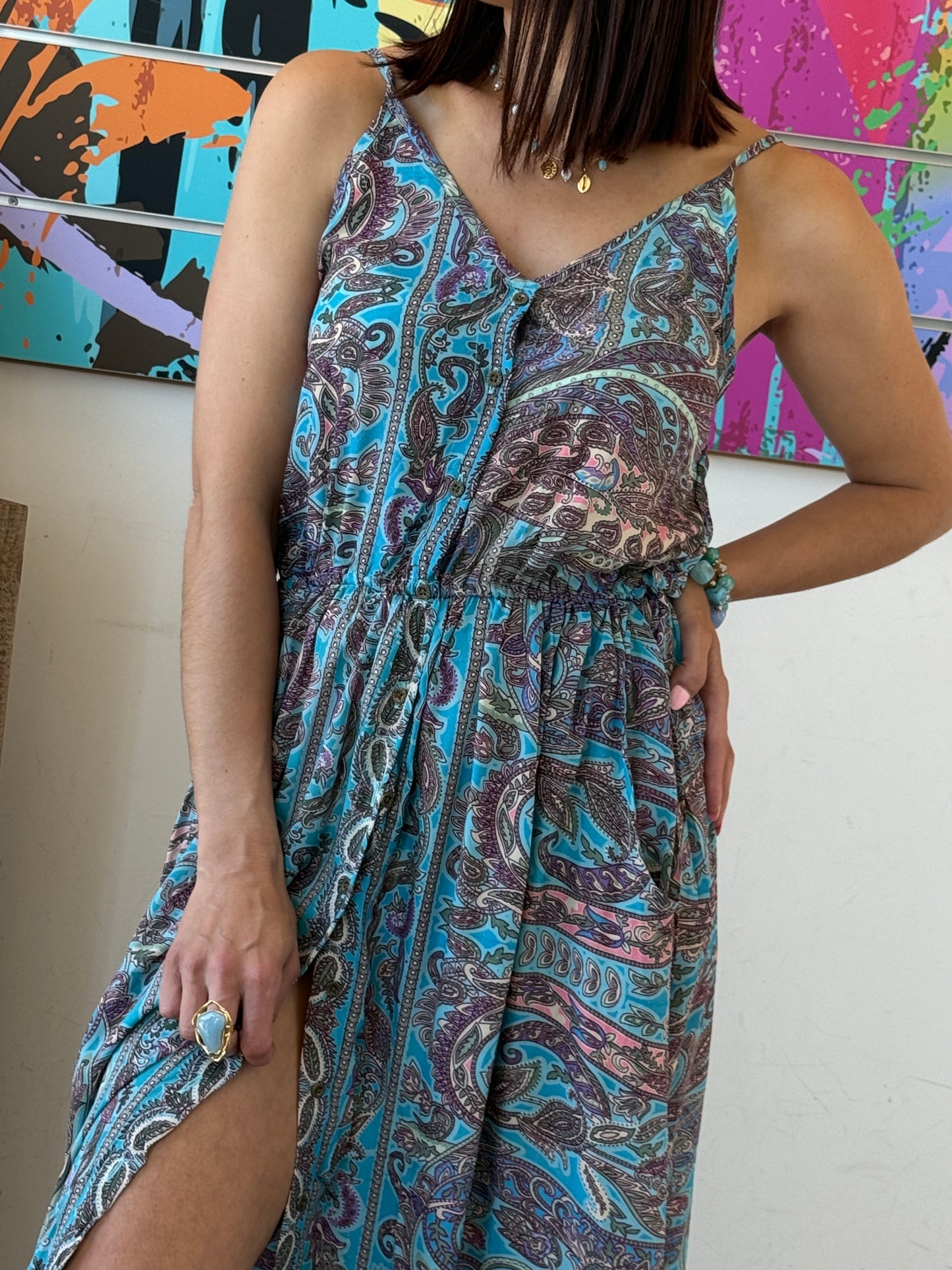 Robe Alisa turquoise