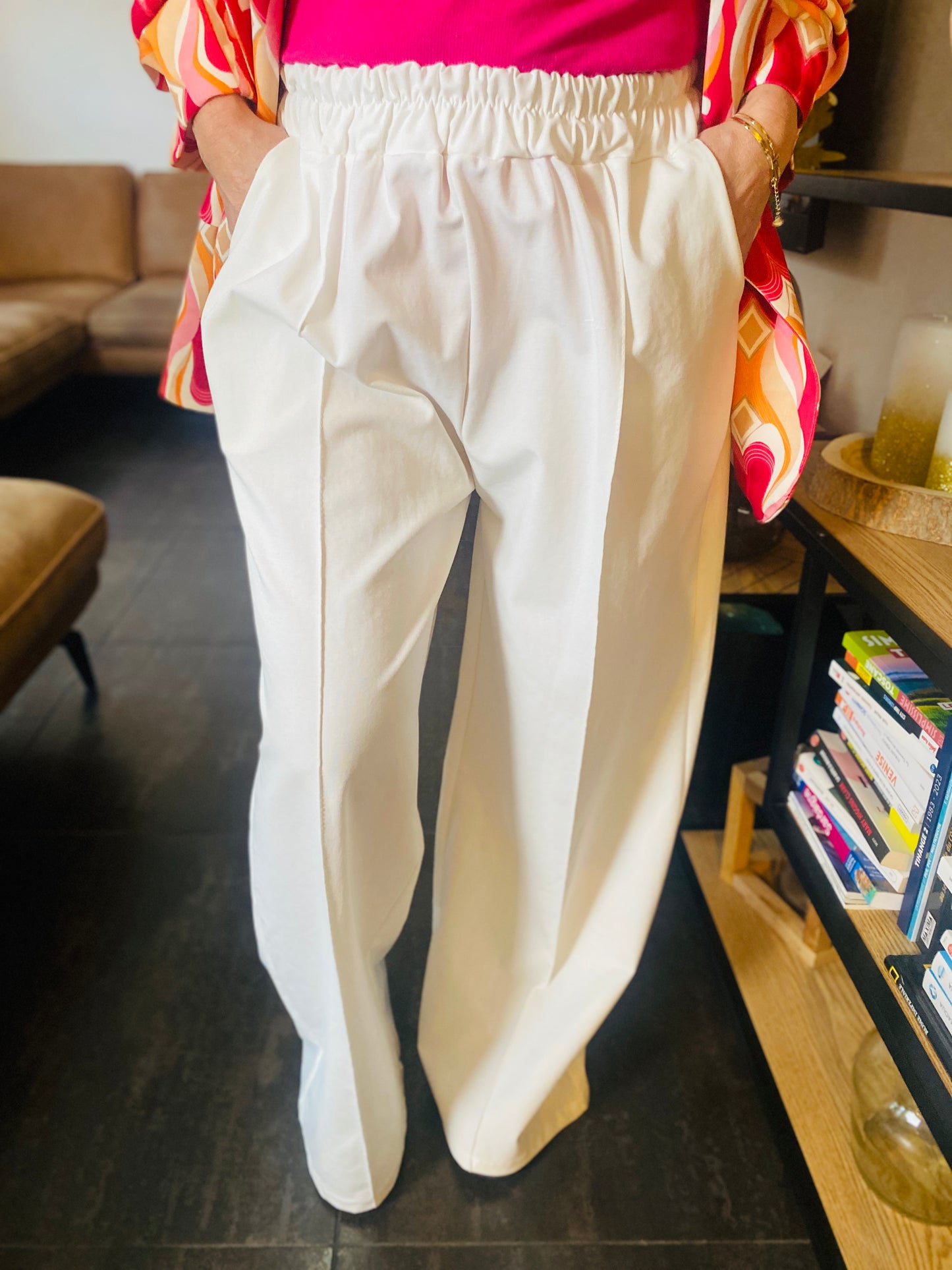 Pantalon DEVRIM blanc cassé