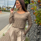 Blouse Annalisa taupe