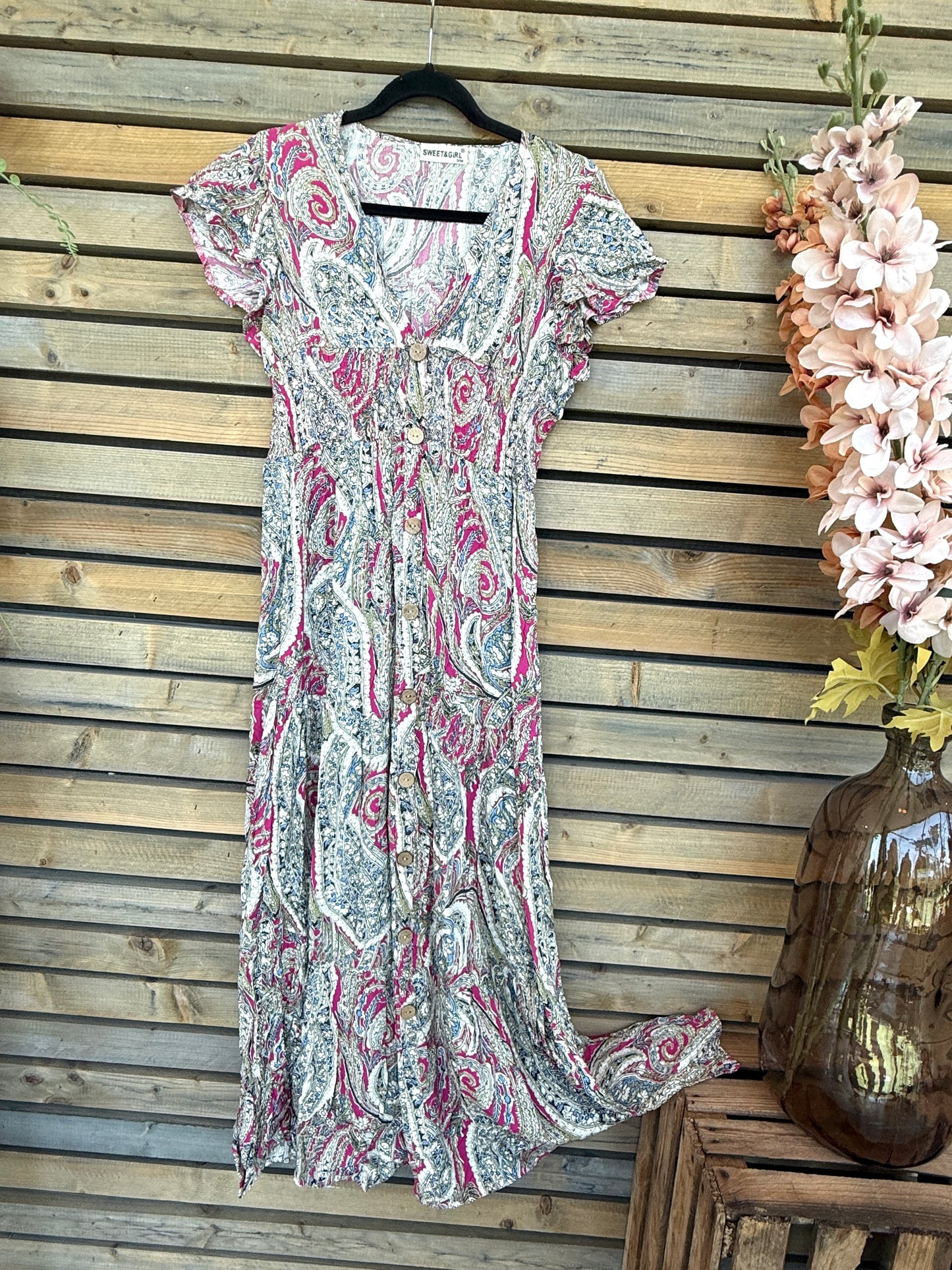 Robe Paloma fuchsia