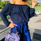 Blouse Laurel bleu marine
