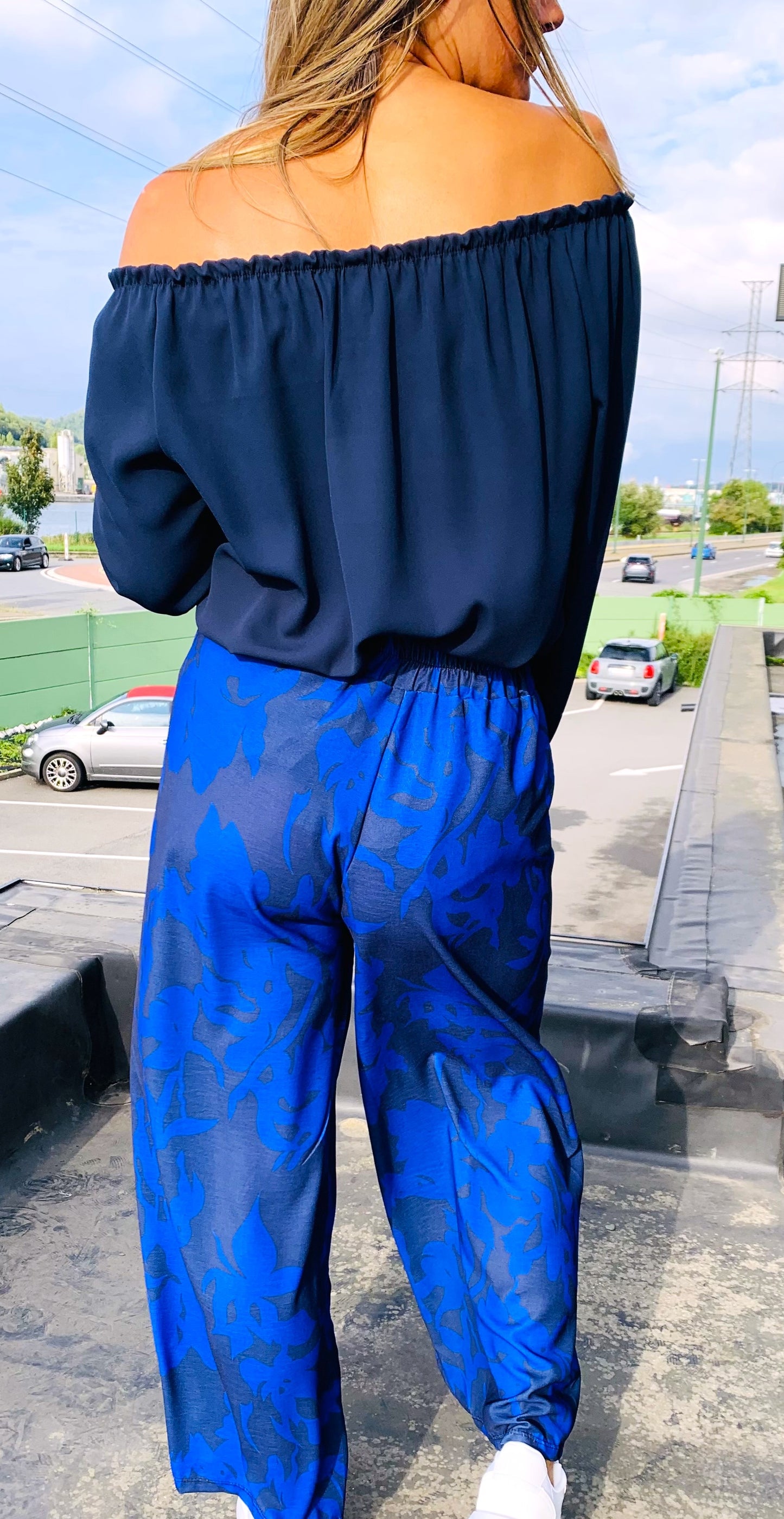 Pantalon Gabie bleu marine