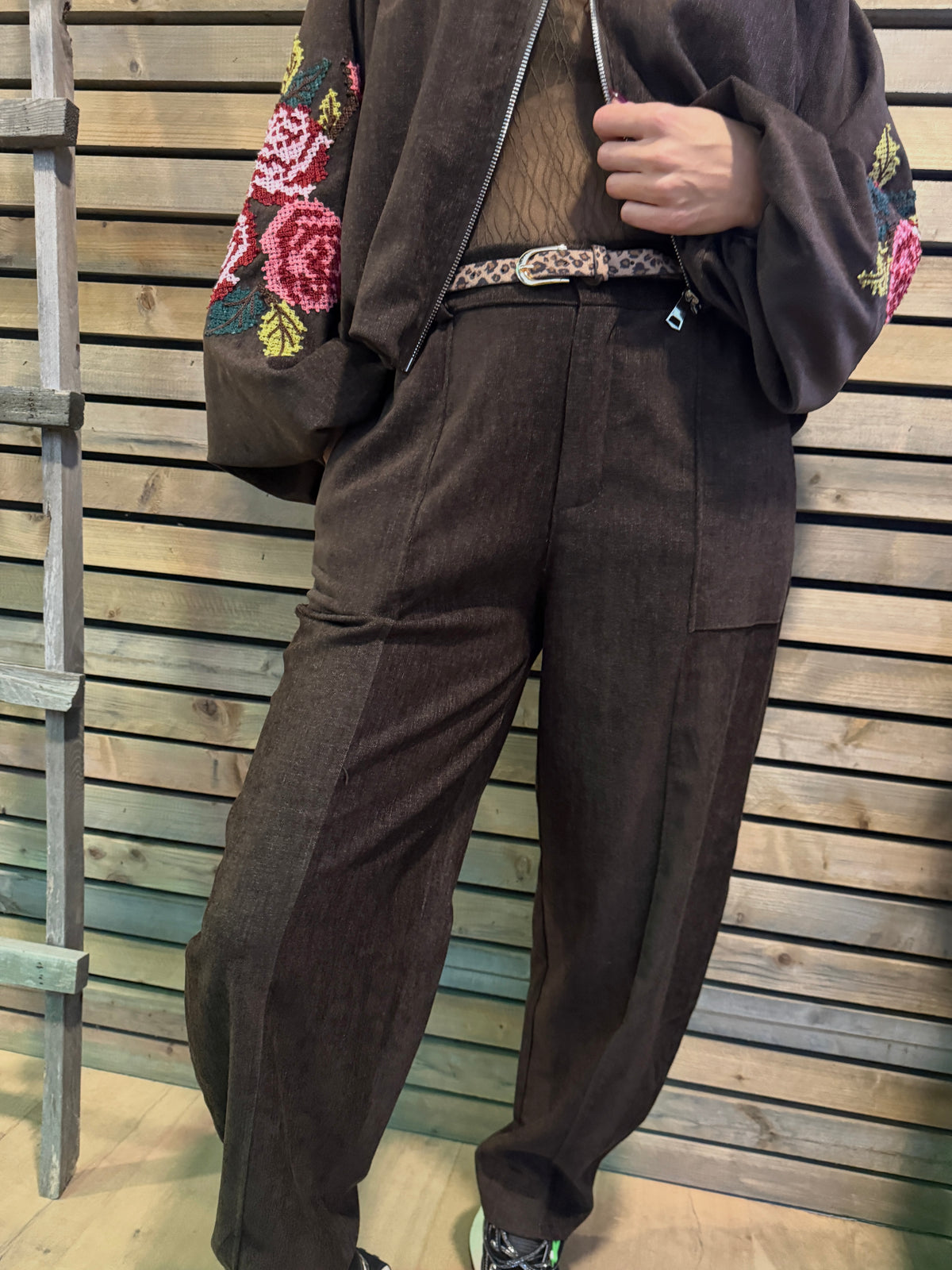 Pantalon Tomy chocolat