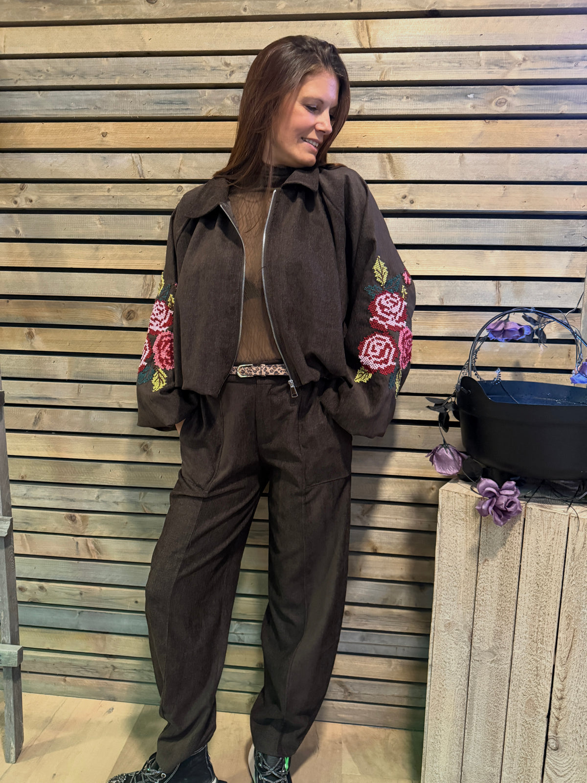 Pantalon Tomy chocolat