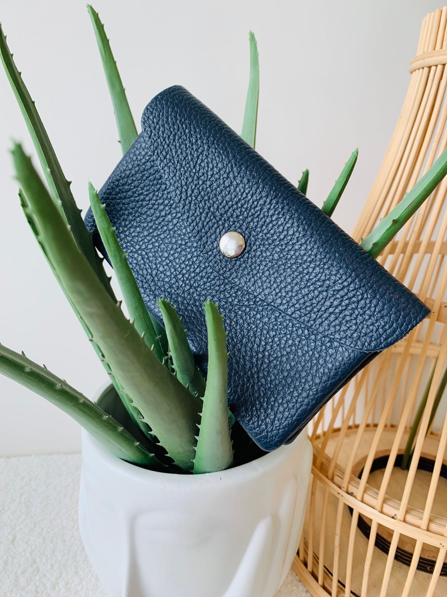 Grand portemonnaie Justine bleu marine