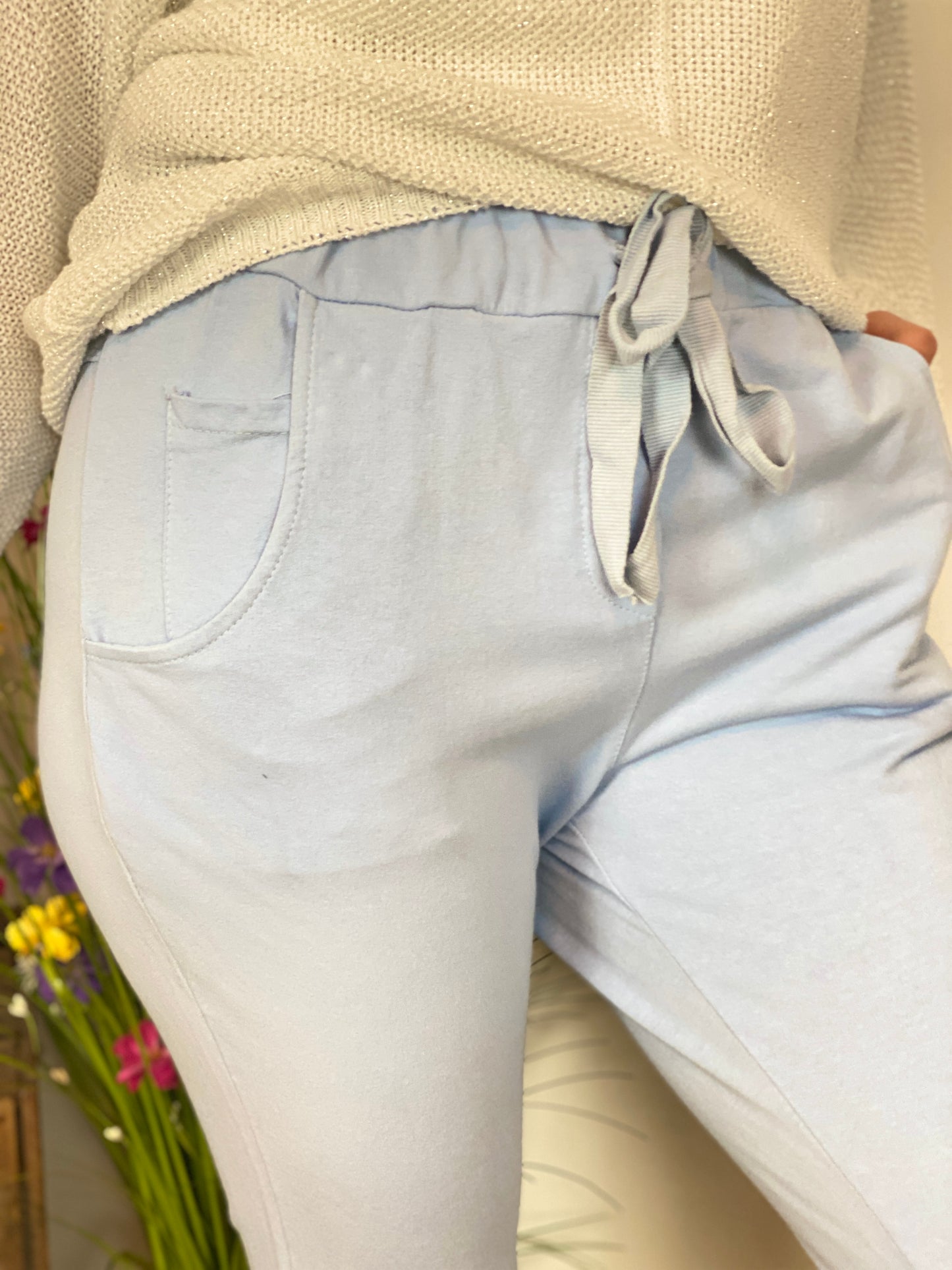 Pantalon Nomi bleu clair