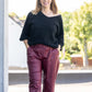 Pantalon Gabriel bordeaux