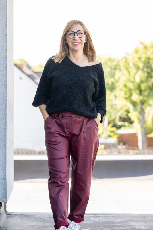 Pantalon Gabriel bordeaux