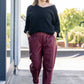 Pantalon Gabriel bordeaux