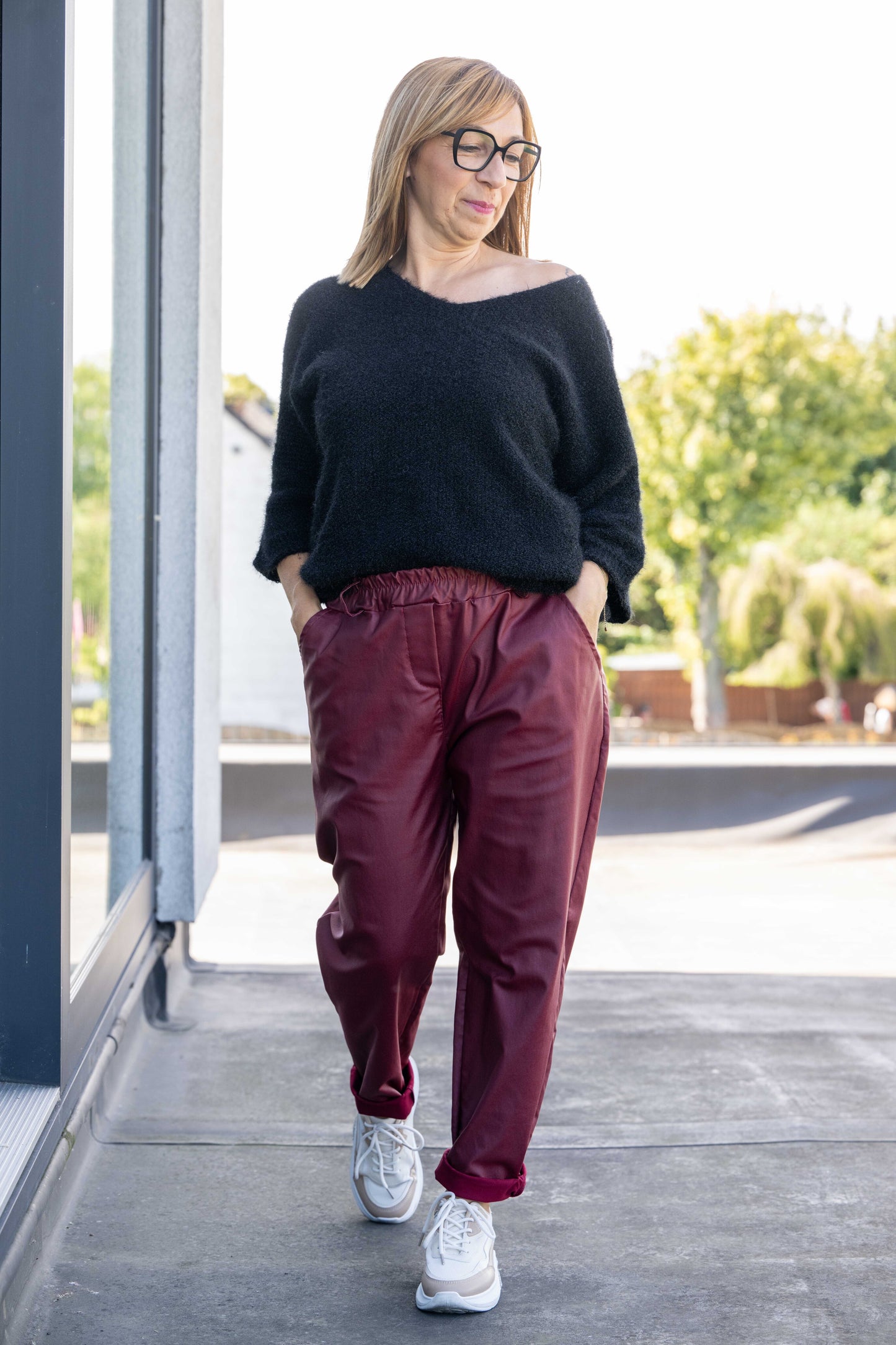 Pantalon Gabriel bordeaux
