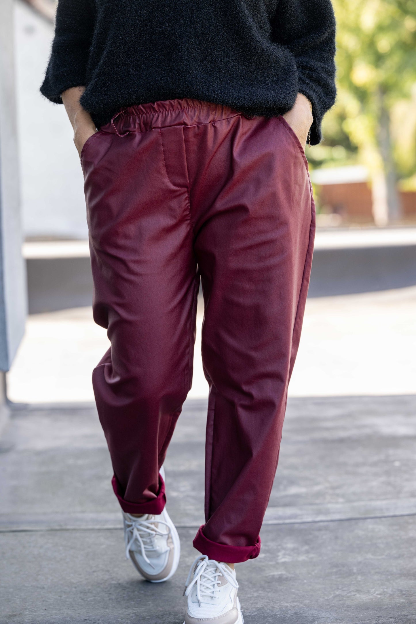 Pantalon Gabriel bordeaux