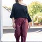 Pantalon Gabriel bordeaux