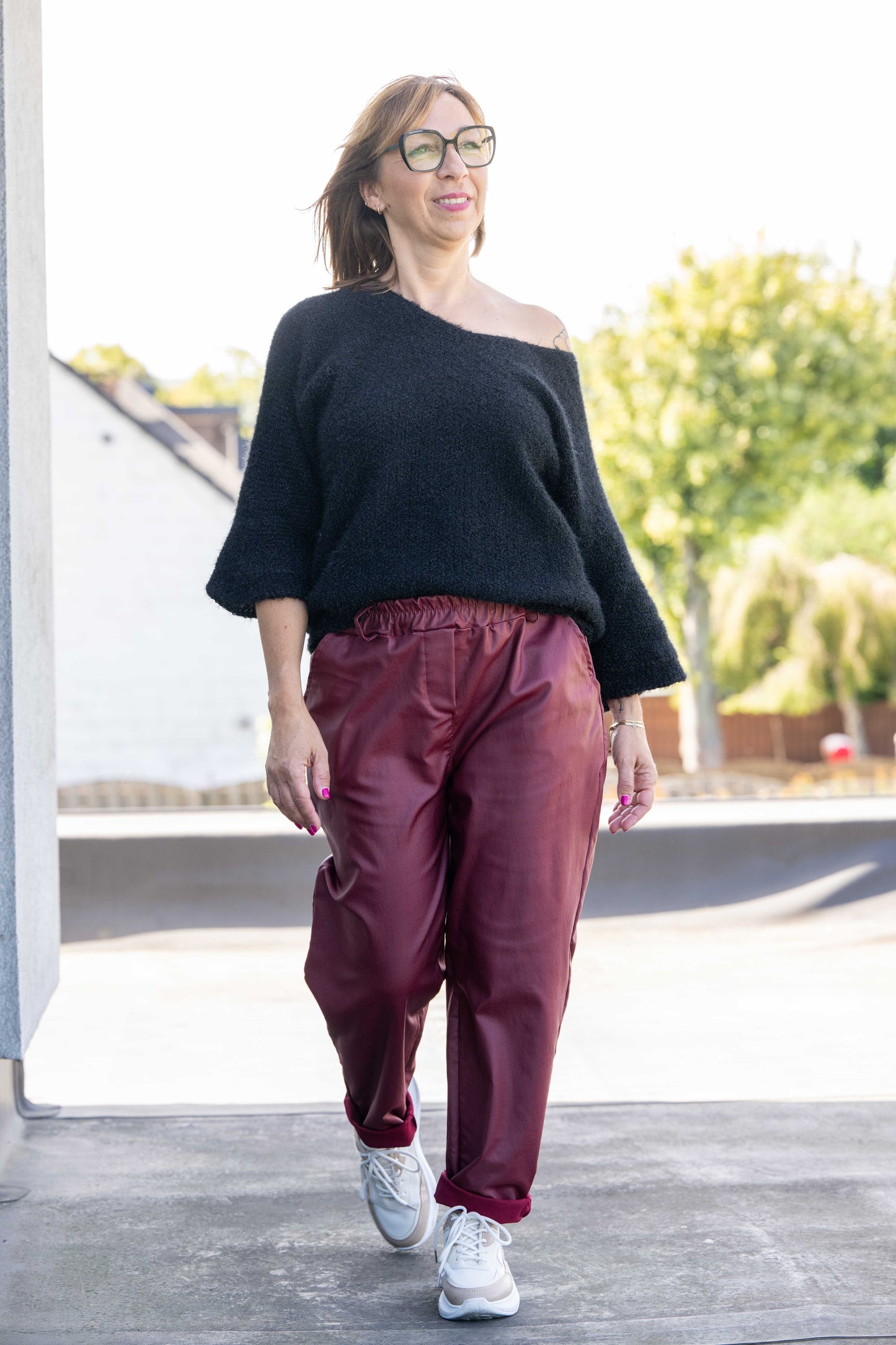 Pantalon Gabriel bordeaux