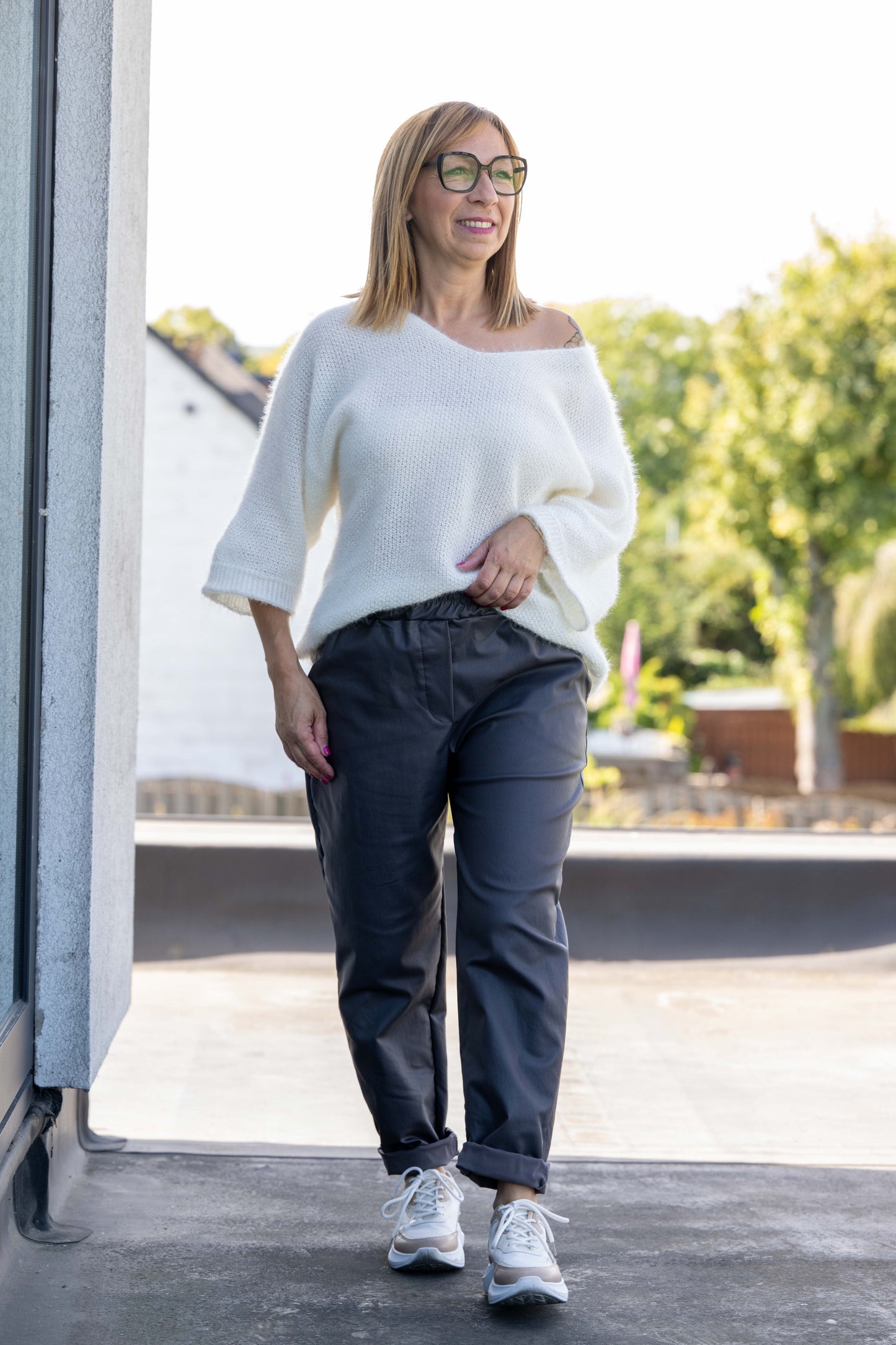 Pull Aya blanc cassé