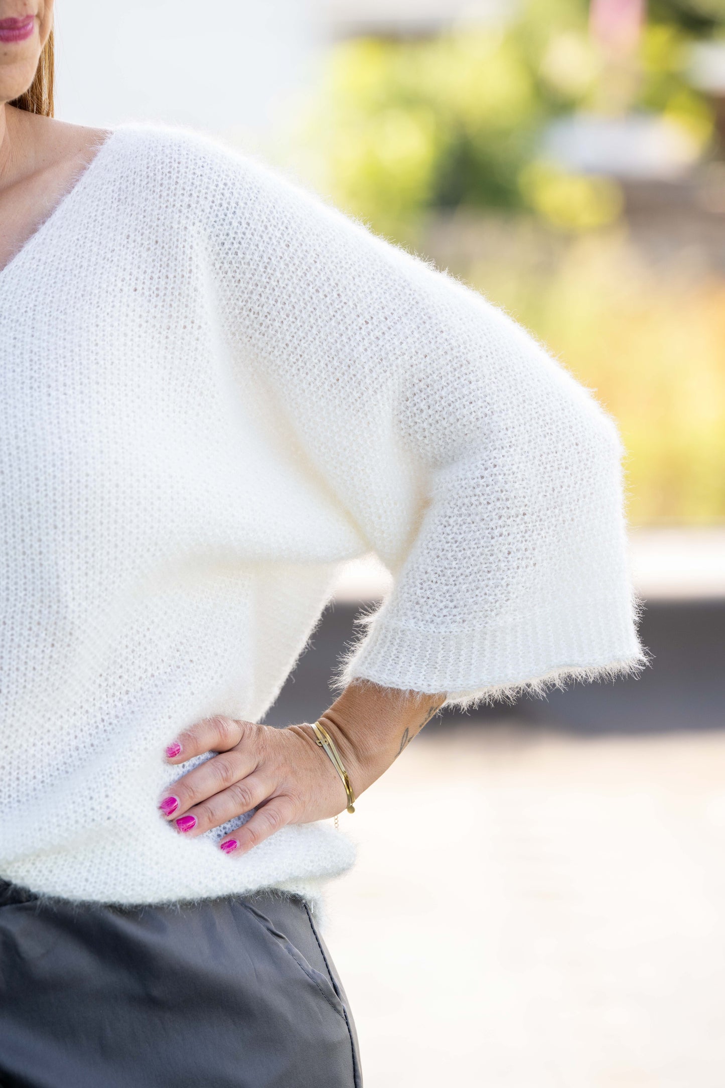 Pull Aya blanc cassé