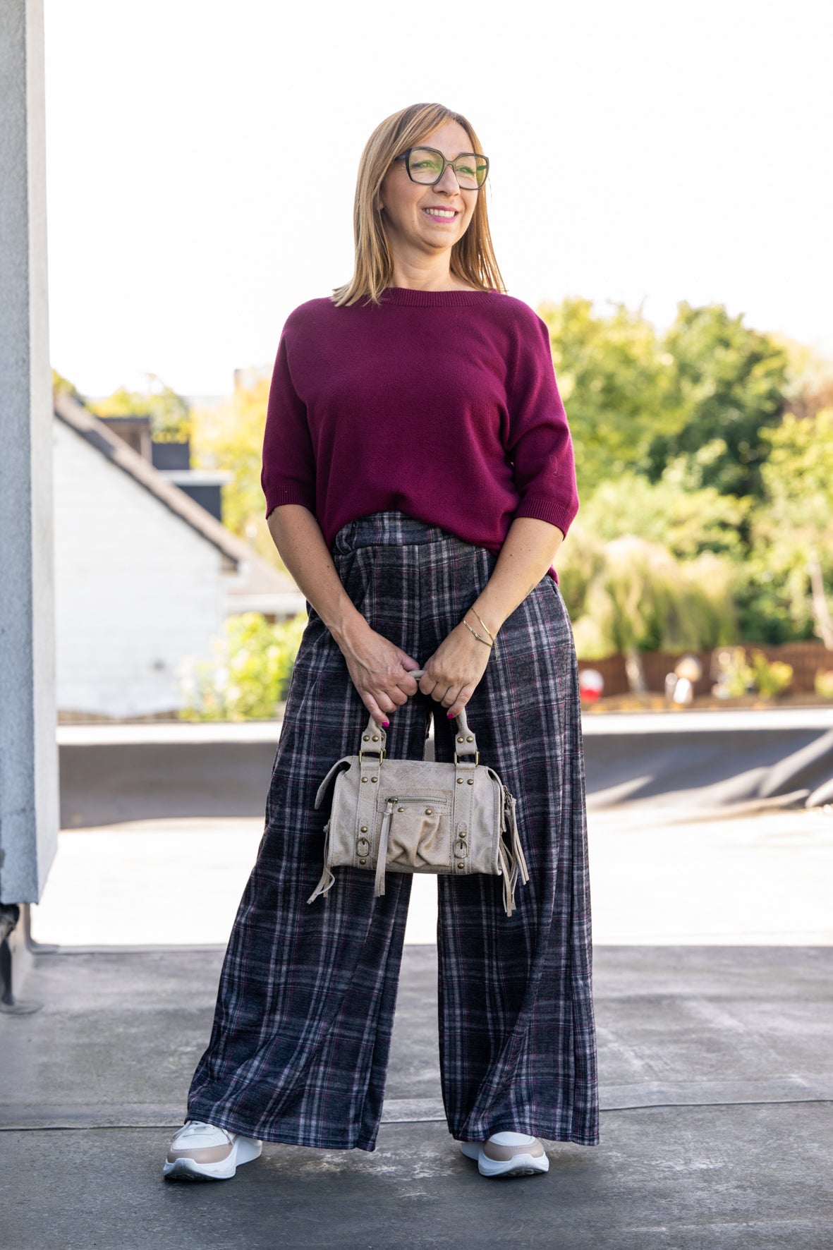 Pantalon Noah bordeaux
