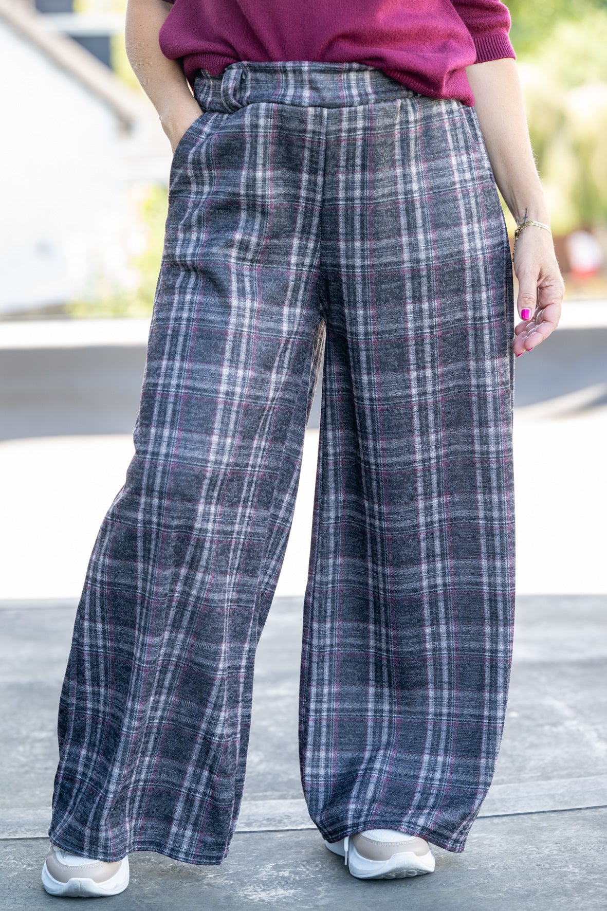 Pantalon Noah bordeaux