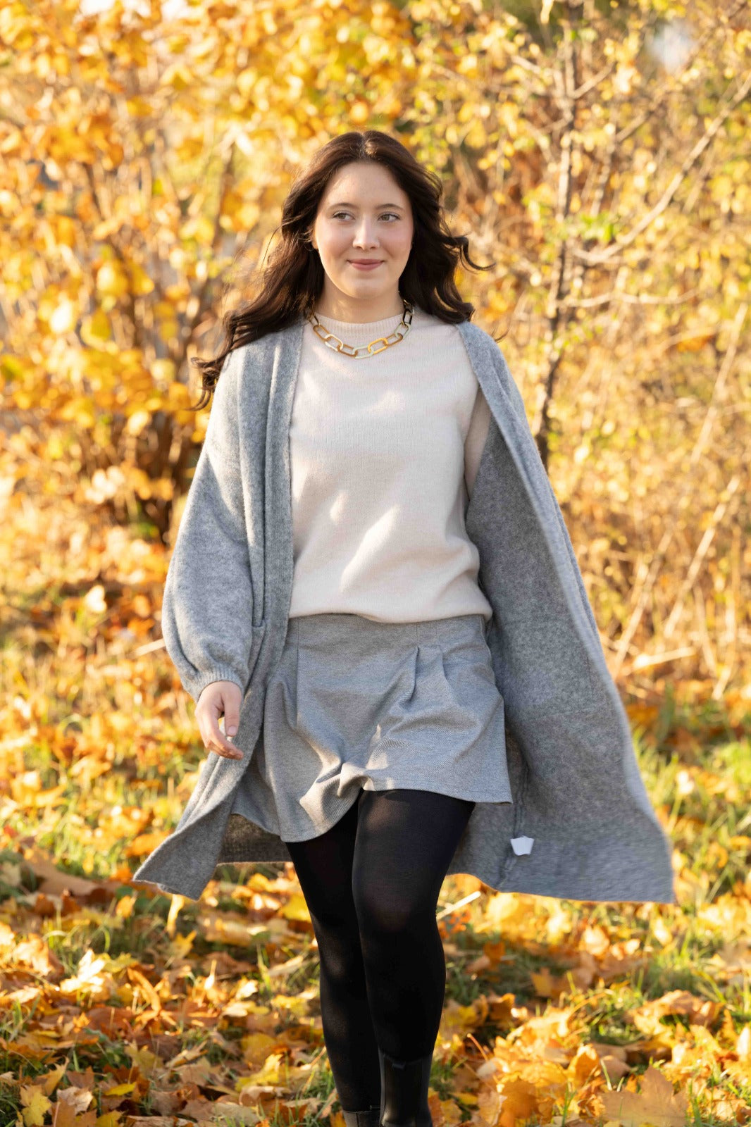 Jupe short Talia gris