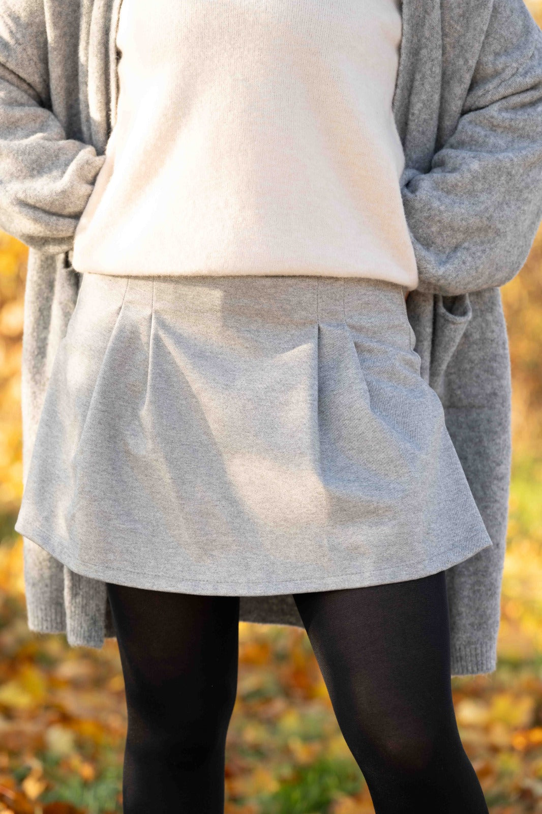 Jupe short Talia gris