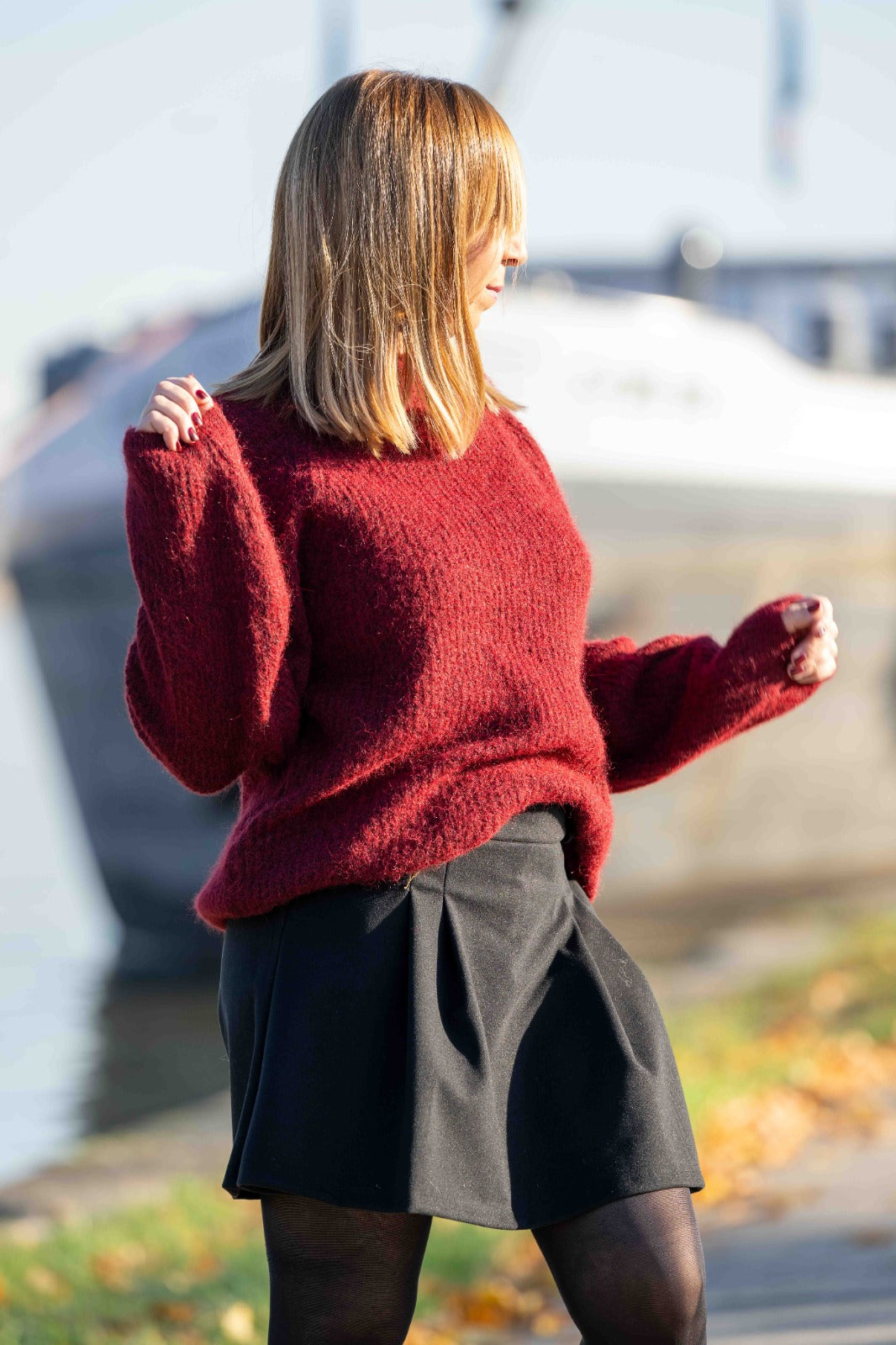 Jupe short Talia Noir