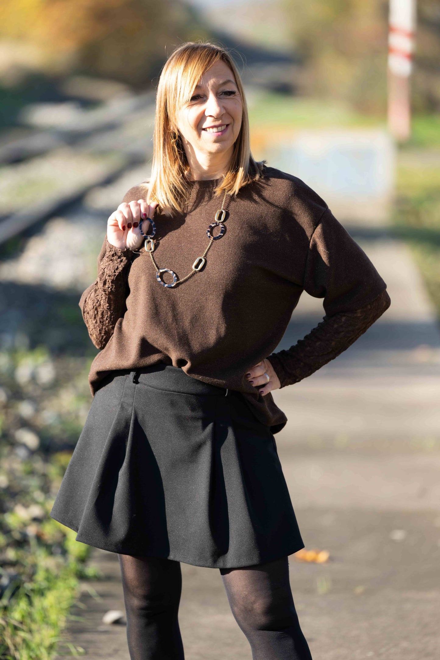 Jupe short Talia Noir