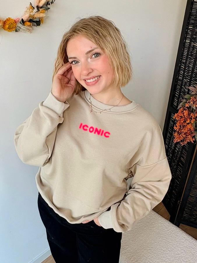 Sweat Iconic beige