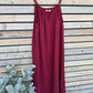 Robe Cléo grenat