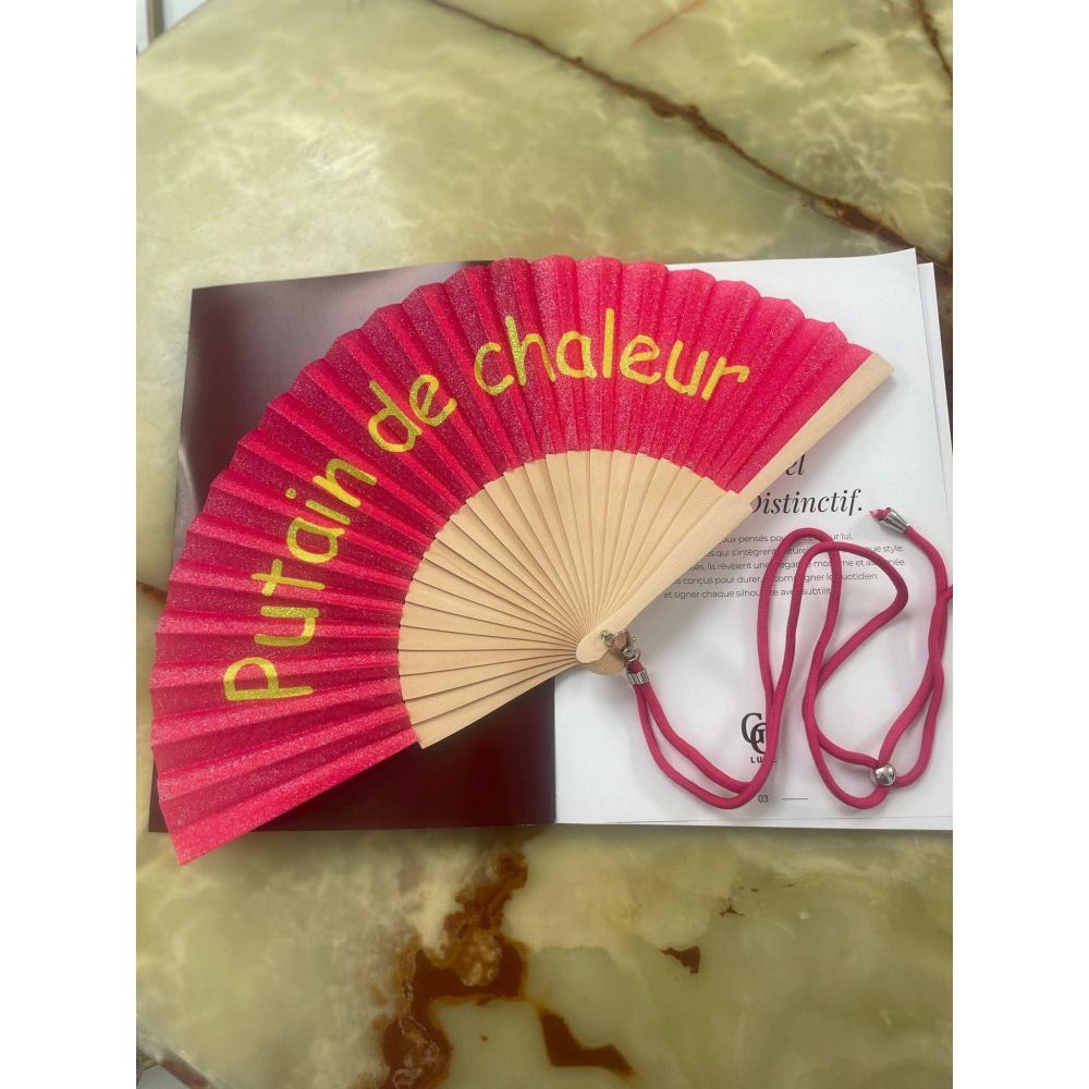 Eventail "PUTAIN DE CHALEUR"