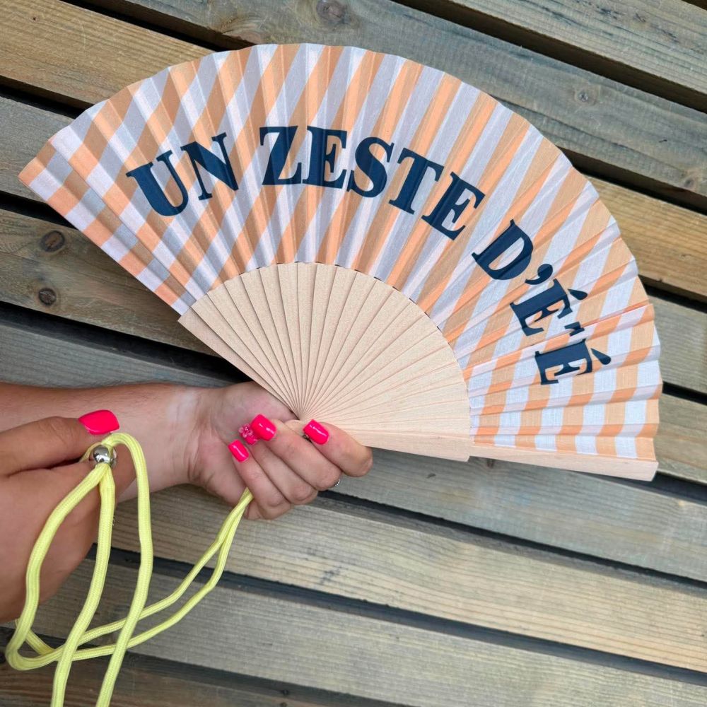 Eventail "Un zeste d'été"