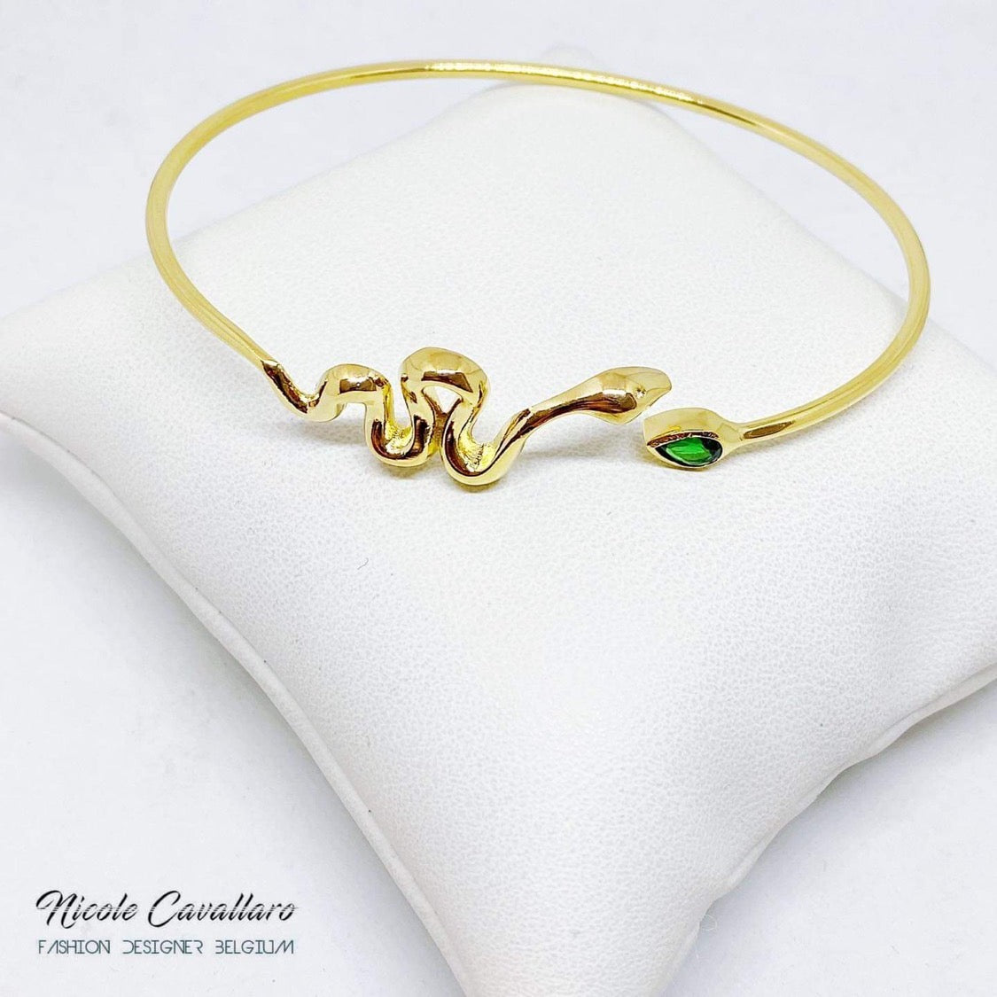 Bracelet jonc serpent Nicole Cavallaro