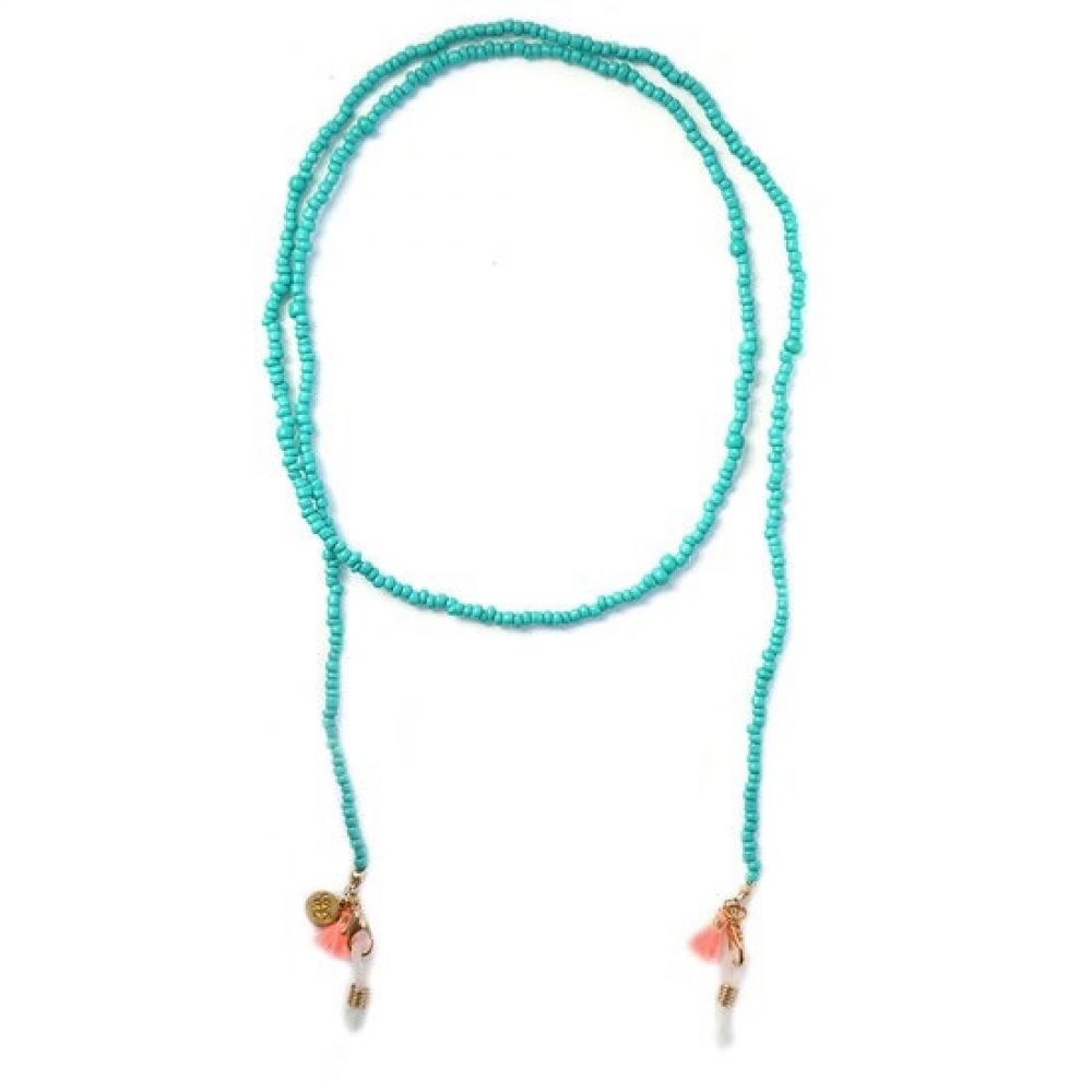 Cordon de lunettes de soleil turquoise Love Ibiza