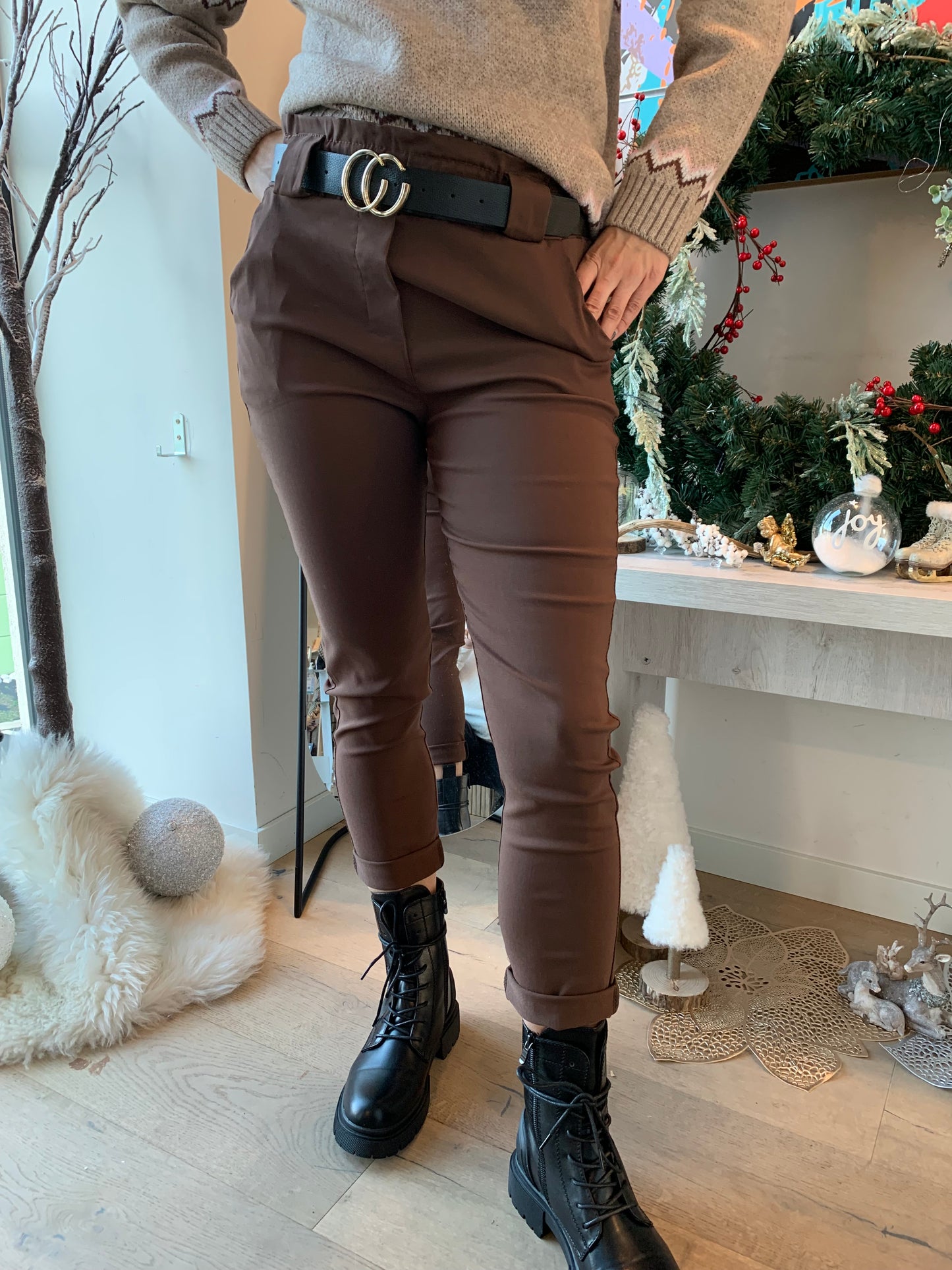 Pantalon Mégara marron