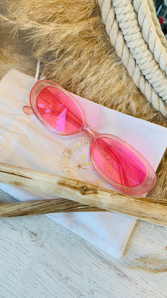 Lunettes de soleil boho rose